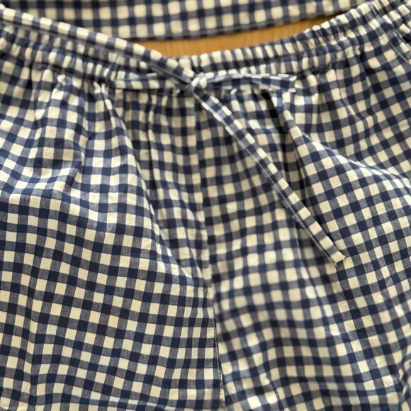 NWT Piyama Lounge Set in Gingham Blue. Size small - Picture 10 of 14